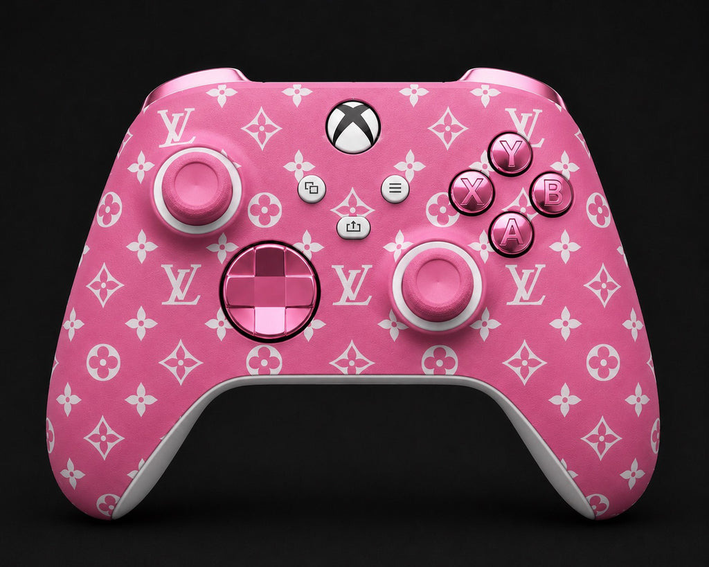 🩷 LV Monogram Pink Xbox Controller