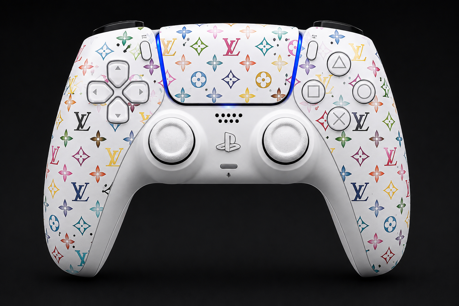 🌈 LV Monogram Rainbow PS5 Controller