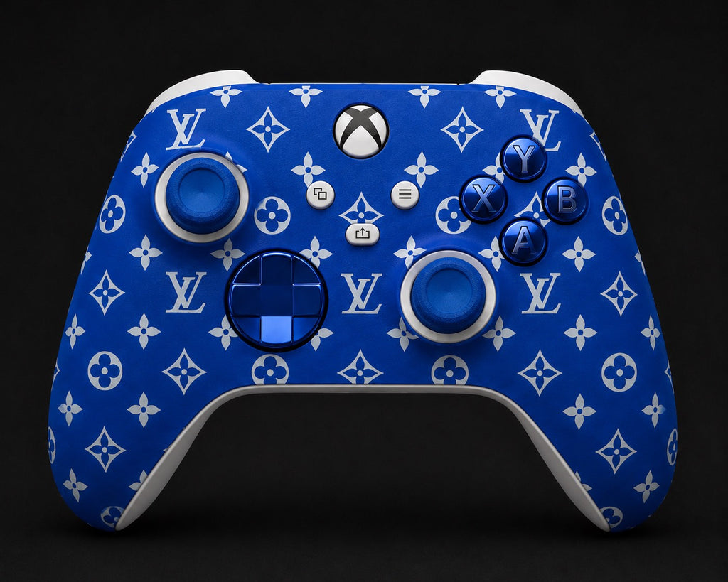 💙 LV Monogram Blue Xbox Controller