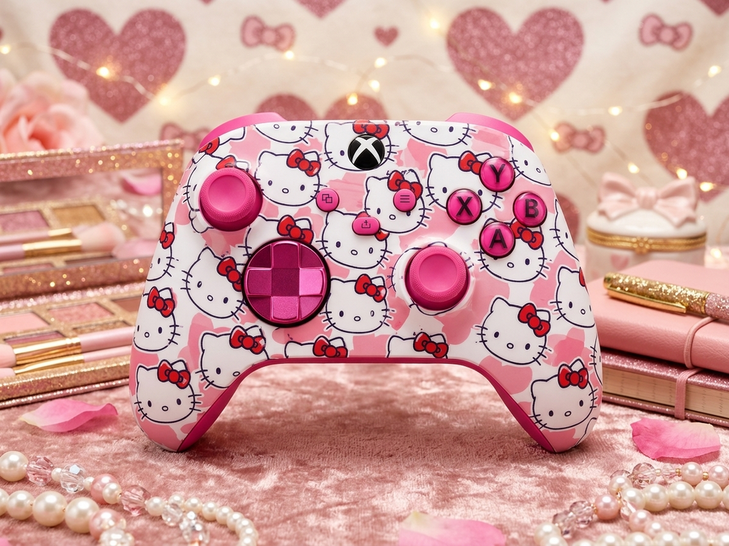 Hello Kitty Xbox Controller